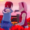 Sasuke X Sakura Anime paint by number