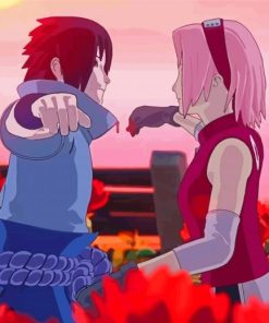 Sasuke X Sakura Anime paint by number