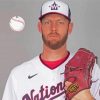 Stephen Strasburg Baseball Player paint by number