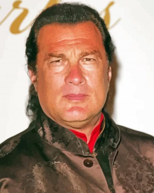 Steven Seagal paint by number