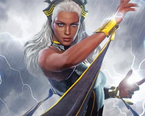 Storm Marvel paint by number