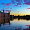 Sunset At Frederiksborg Castle paint by number