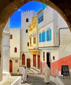 Tangier Morocco Old Medina paint by number