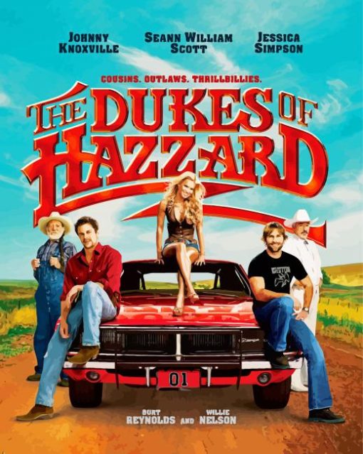 The Dukes Of Hazzard paint by number