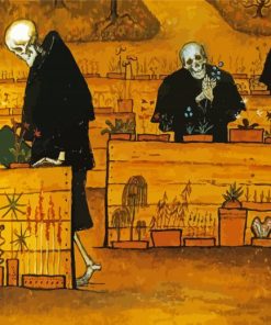 The Garden Of Death By Hugo Simberg paint by number