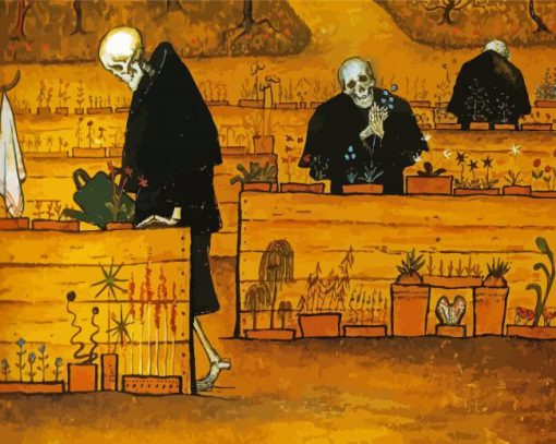 The Garden Of Death By Hugo Simberg paint by number