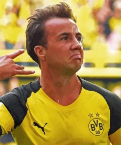 The German Mario Gotze paint by number