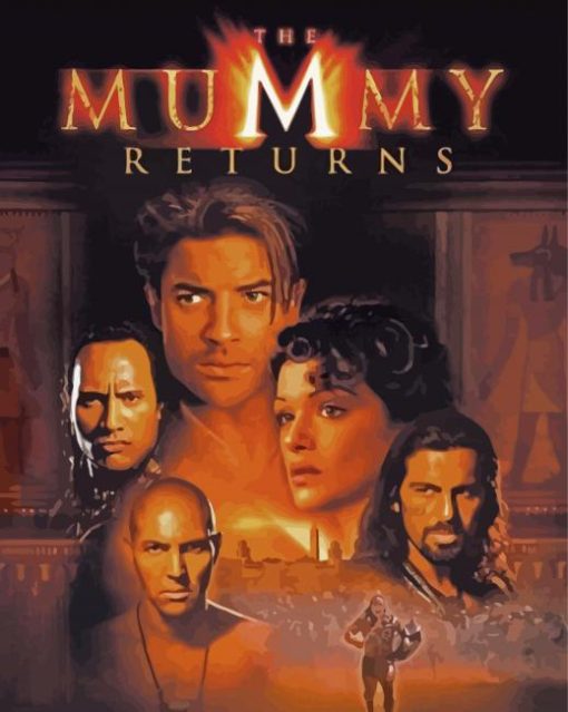 The Mummy Returns Movie Poster paint by number