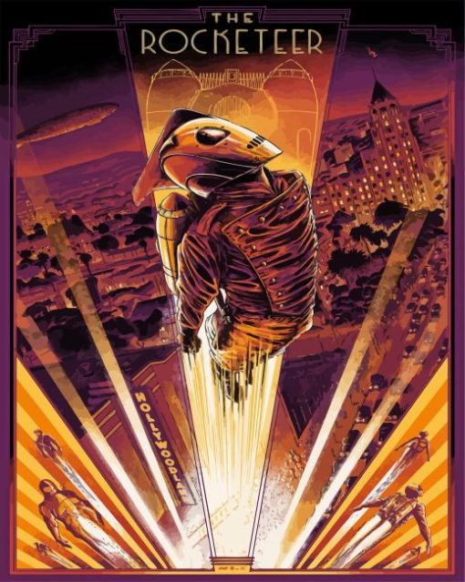 The Rocketeer paint by number