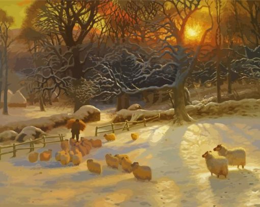 The Shortening Winters Day Is Near A Close Joseph Farquharson paint by number