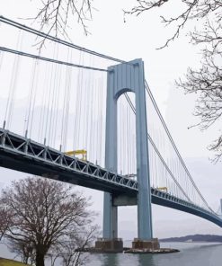 The Verrazzano Narrows Bridge paint by number