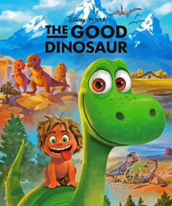 The Good Dinosaur Disney Movie paint by number