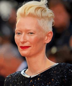 Tilda Swinton Actress paint by number