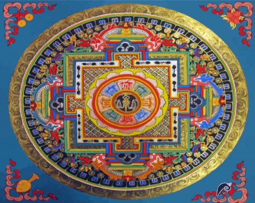 Traditional Mandala paint by number