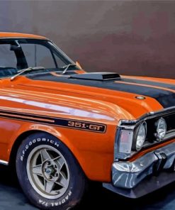 Vintage Falcon GT Car paint by number