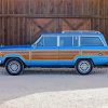 Vintage Jeep Wagoneer paint by number