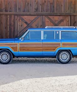 Vintage Jeep Wagoneer paint by number