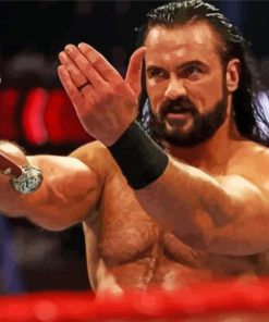 WWE Wrestler Drew McIntyre paint by number