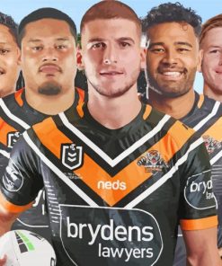 Wests Tigers NRL Team paint by number