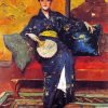 William Chase The Blue Kimono paint by number