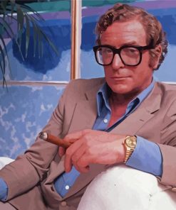 Young Michael Caine paint by number