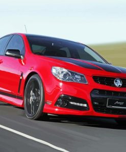 Aesthetic Red Holden Commodore paint by number