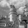 Black And White Pierrefonds Castle paint by number