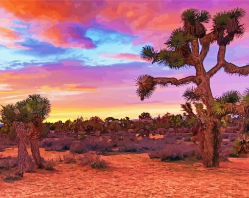 California Desert Sunset Diamond Painting