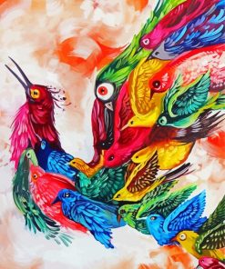 Colorful Bird Starla Michelle paint by number