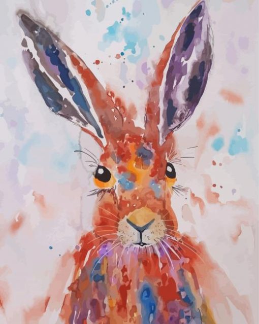 Cool Abstract Hare paint by number