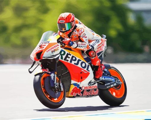 Cool Marc Marquez paint by number