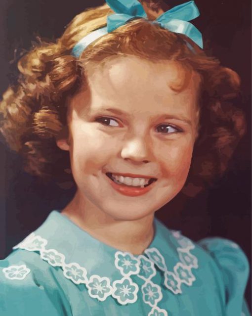 Cute Shirley Temple paint by number