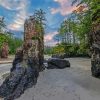 Haida Gwaii Beach Forest paint by number