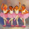 Happy Ballerina Children Art paint by number