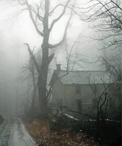 House Of Broken Dreams And Fog paint by number