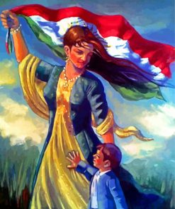 Kurdish Mother And Son paint by number