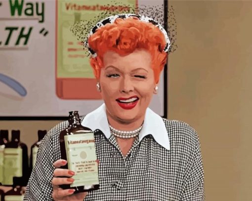 Lucy Lucille Ball paint by number