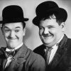 Monochrome Stan And Ollie paint by number