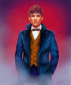 Newton Scamander Character Art paint by number