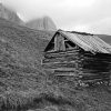 Old Black And White Barns paint by number