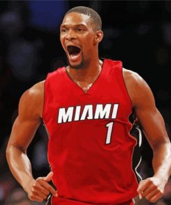 Professional Basketballer Chris Bosh paint by number