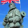 Royal Marine Statue paint by number