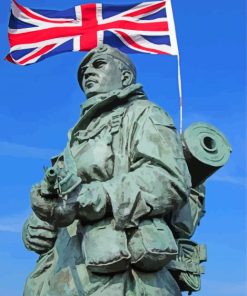 Royal Marine Statue paint by number