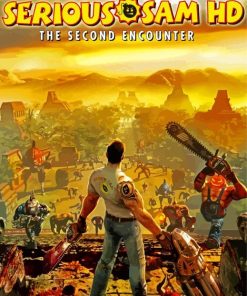 Serious Sam The Second Encounter Poster paint by number