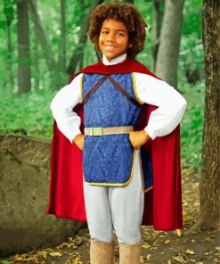 Snow White Prince Kids Costume paint by number