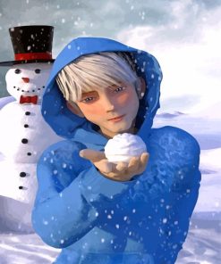 Snowman Jack Frost paint by number