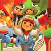 Subway Surfers Jake And Friends paint by number