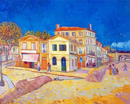 Van Gogh Yellow House paint by number