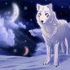 White Wolf In The Snow Art paint by number