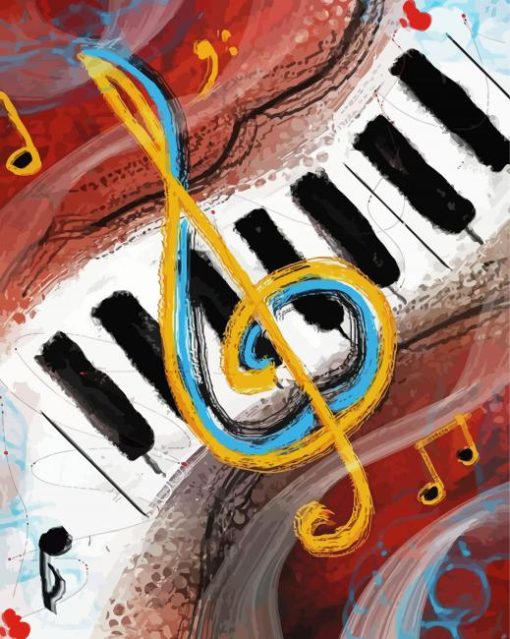 Abstract Piano Concert paint by number